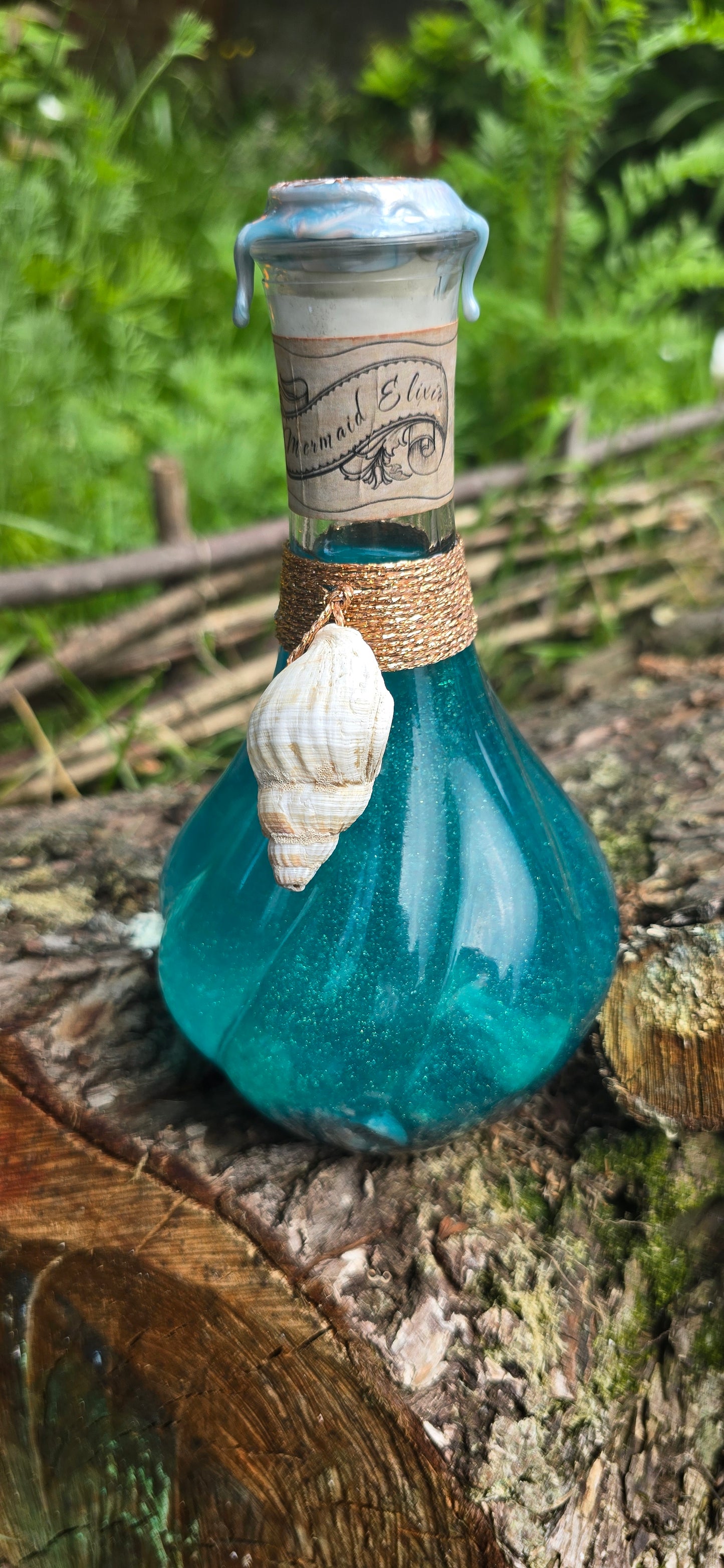 Mermaid Elixir Potion Bottle