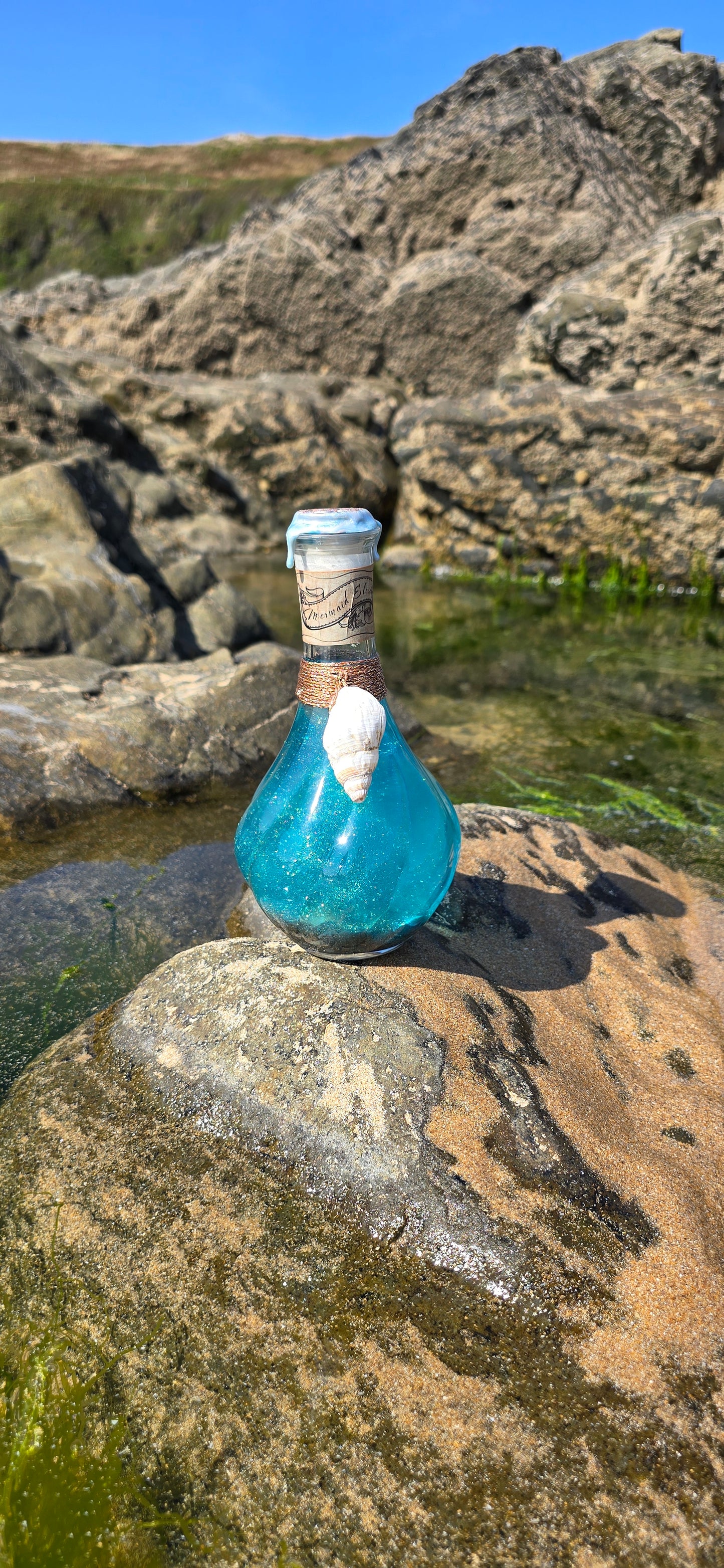 Mermaid Elixir Potion Bottle