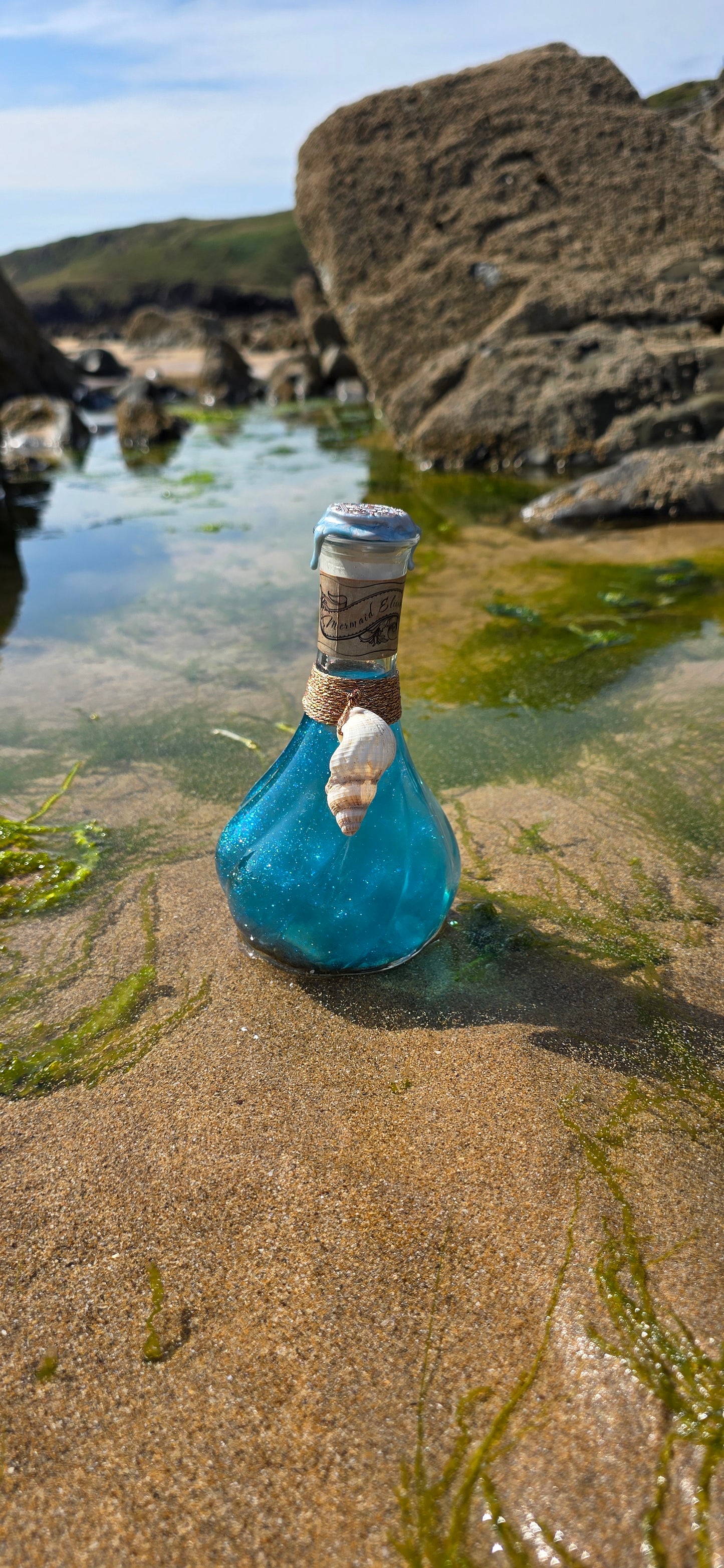 Mermaid Elixir Potion Bottle