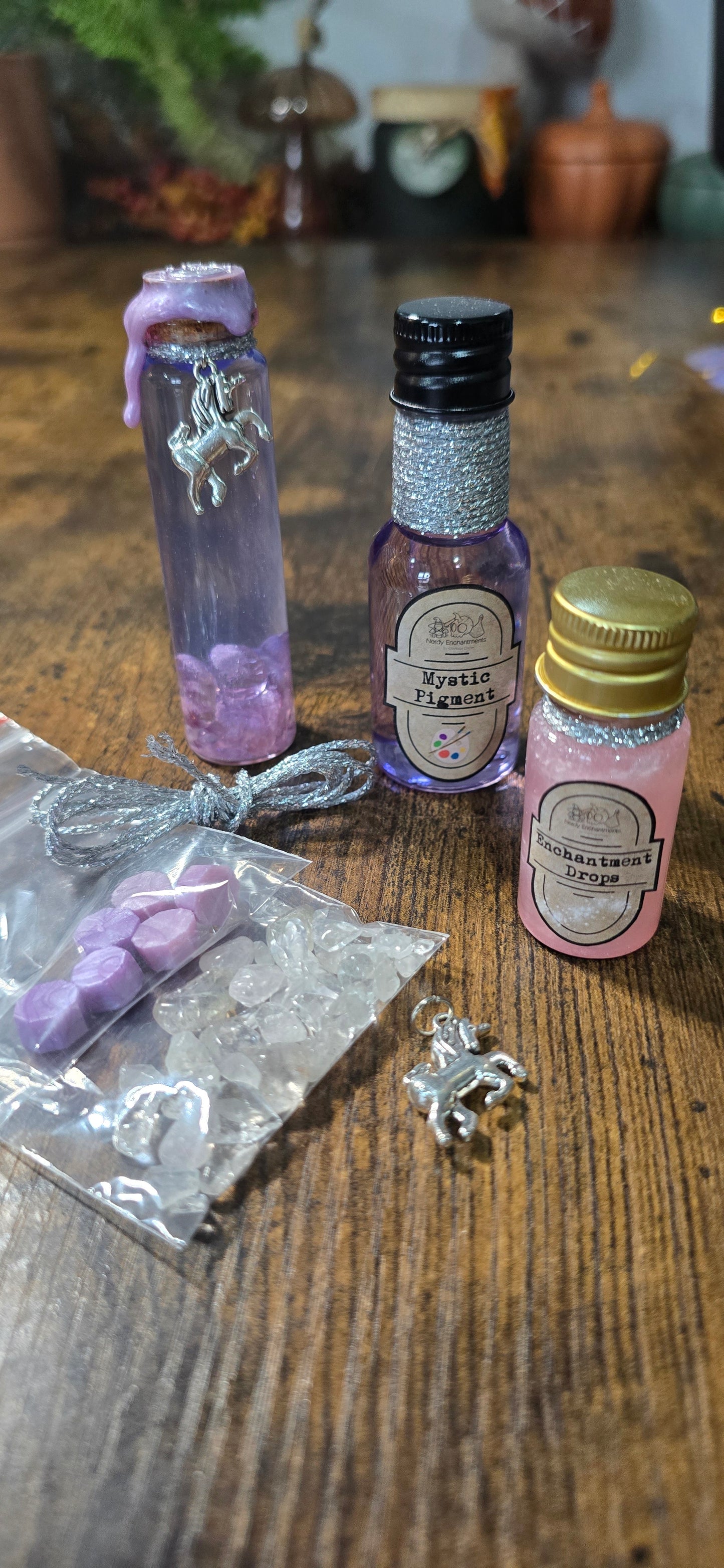 DIY Fidget Potion Kit – Sensory Crystal Stim Tool | Handmade Witchy Craft