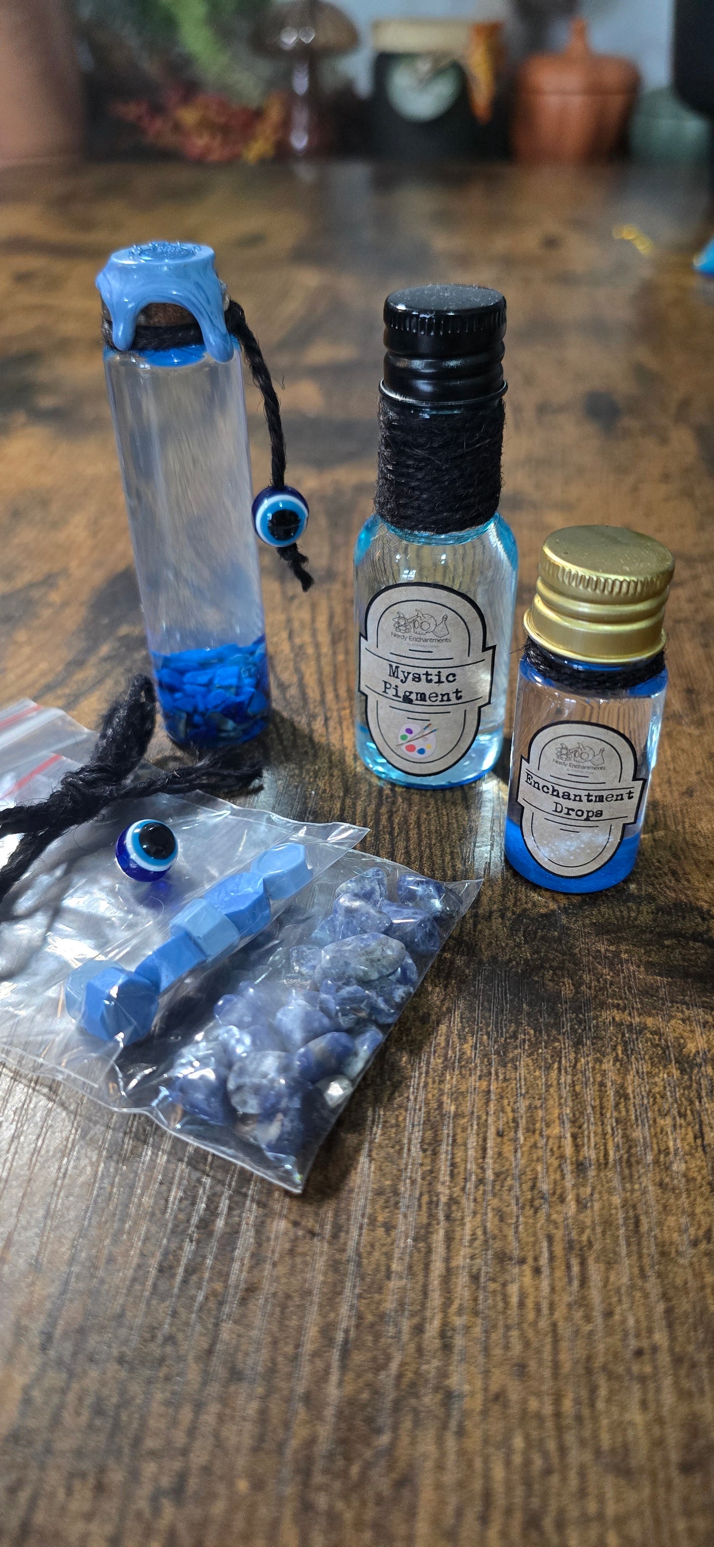 DIY Fidget Potion Kit – Sensory Crystal Stim Tool | Handmade Witchy Craft