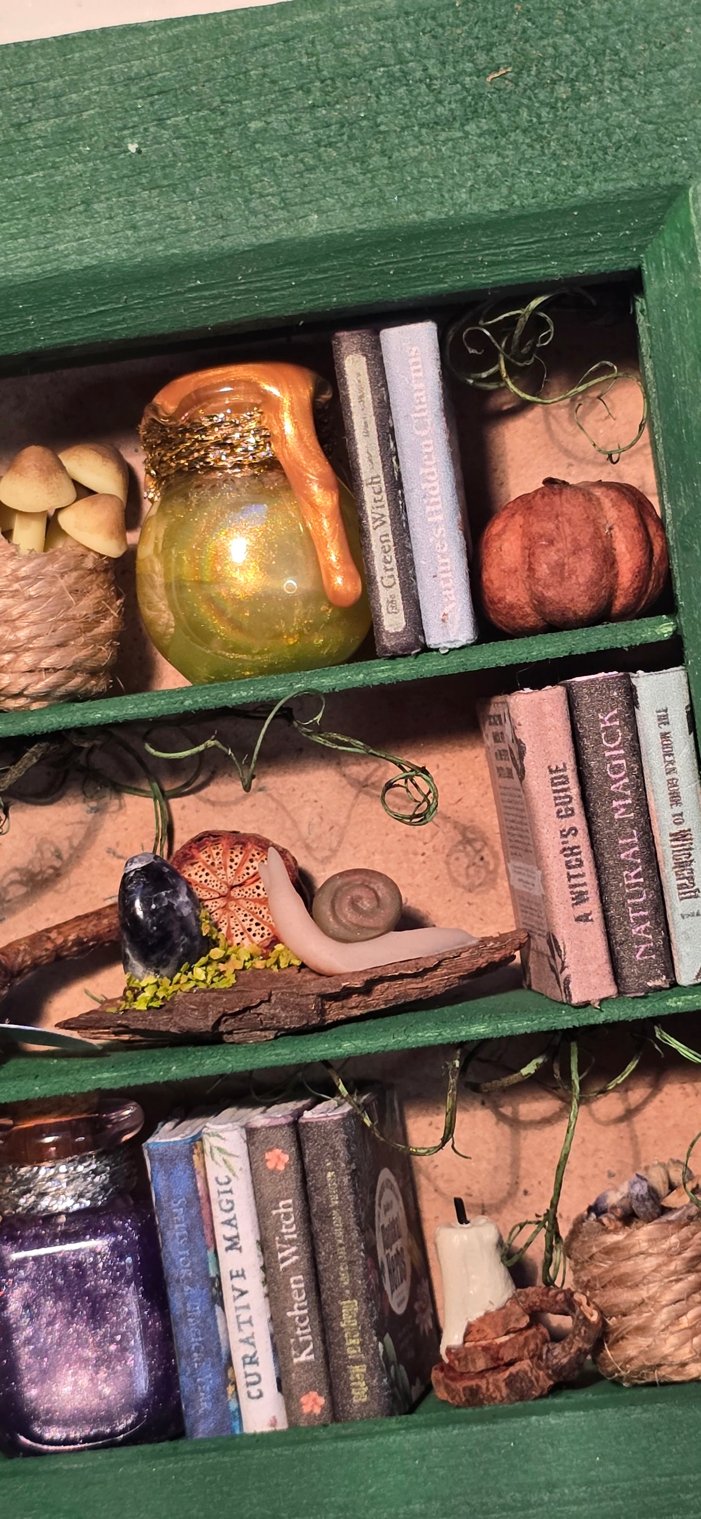 The Forest Fairy's Nook – Handmade Miniature Enchanted Shadow Box