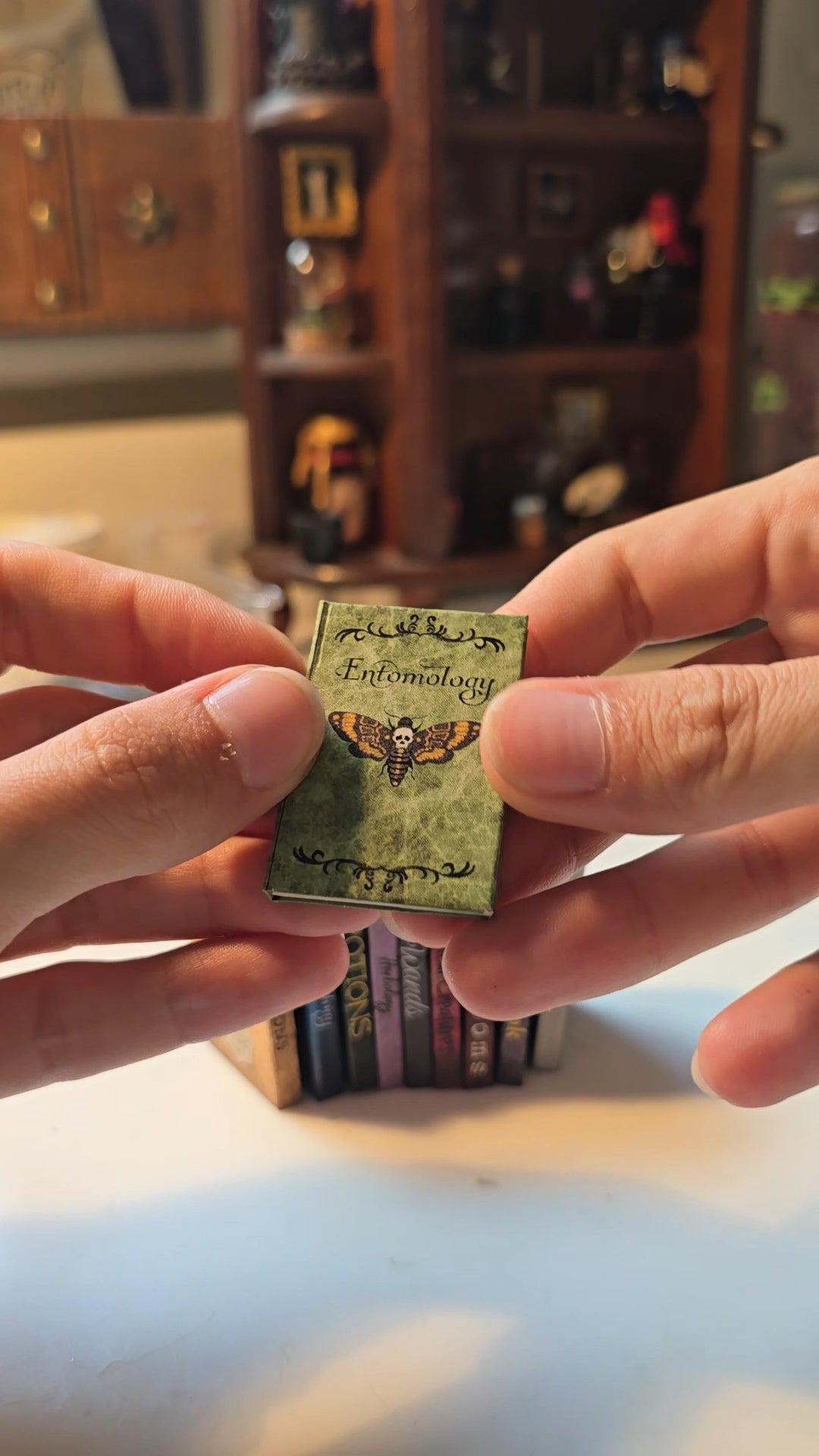 Miniature Green Witch Book Bundle of 3 | 1:6 Scale Dollhouse Herbology & Foraging, PDF Download