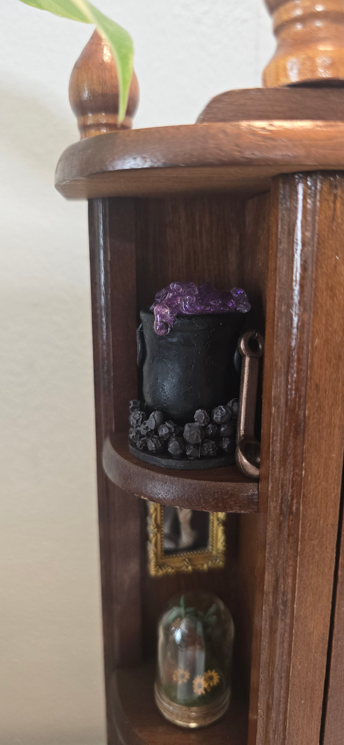 Miniature Apothecary & Cabinet of Curiosities | Real Mouse Skull, Crystals, & Hand-Drawn Books