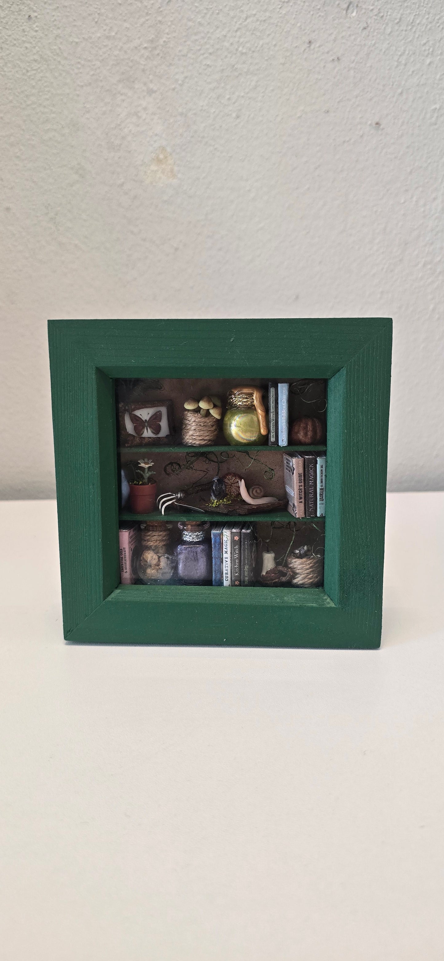 The Forest Fairy's Nook – Handmade Miniature Enchanted Shadow Box