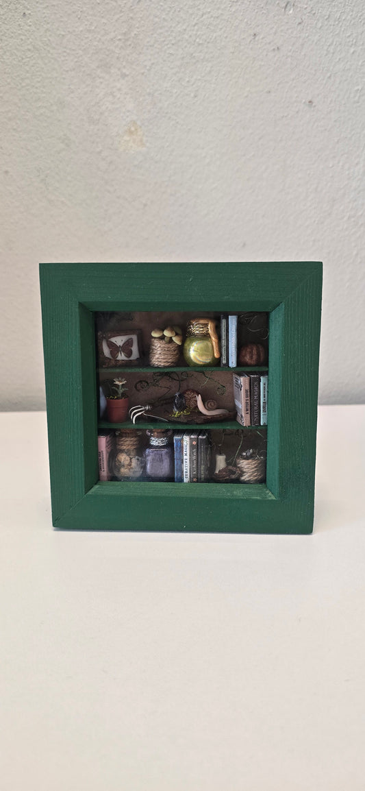 The Forest Fairy's Nook – Handmade Miniature Enchanted Shadow Box